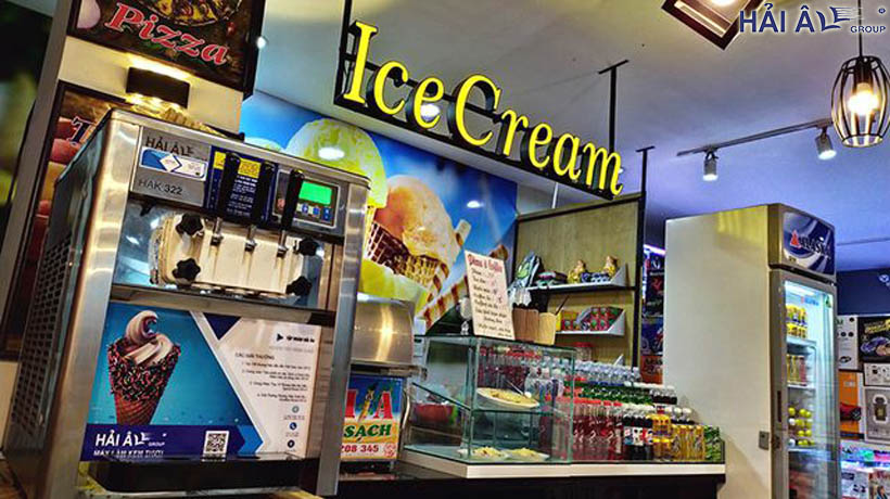 Máy làm kem tươi mini tại nhà Hải Âu phục vụ kinh doanh kem tươi hiệu quả Máy làm kem tươi mini tại nhà hải âu