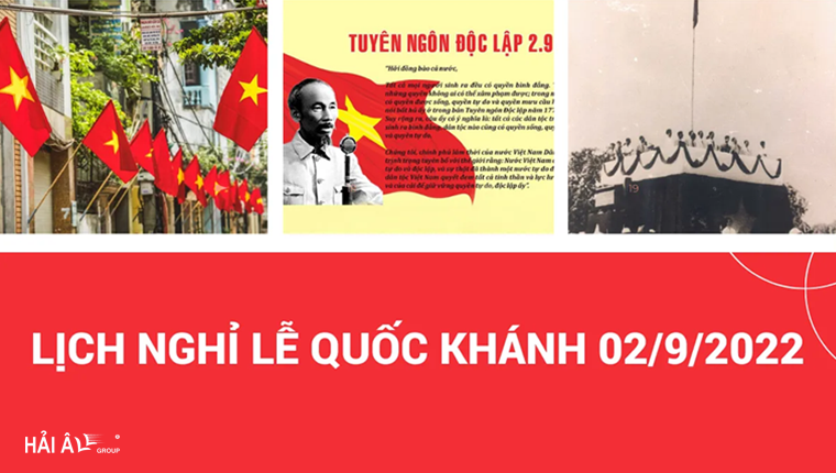 lịch nghỉ lễ Quốc khánh 2022